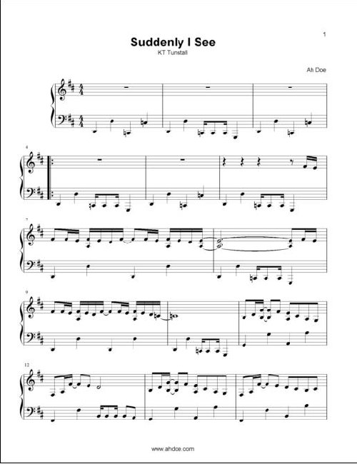 piano sheet