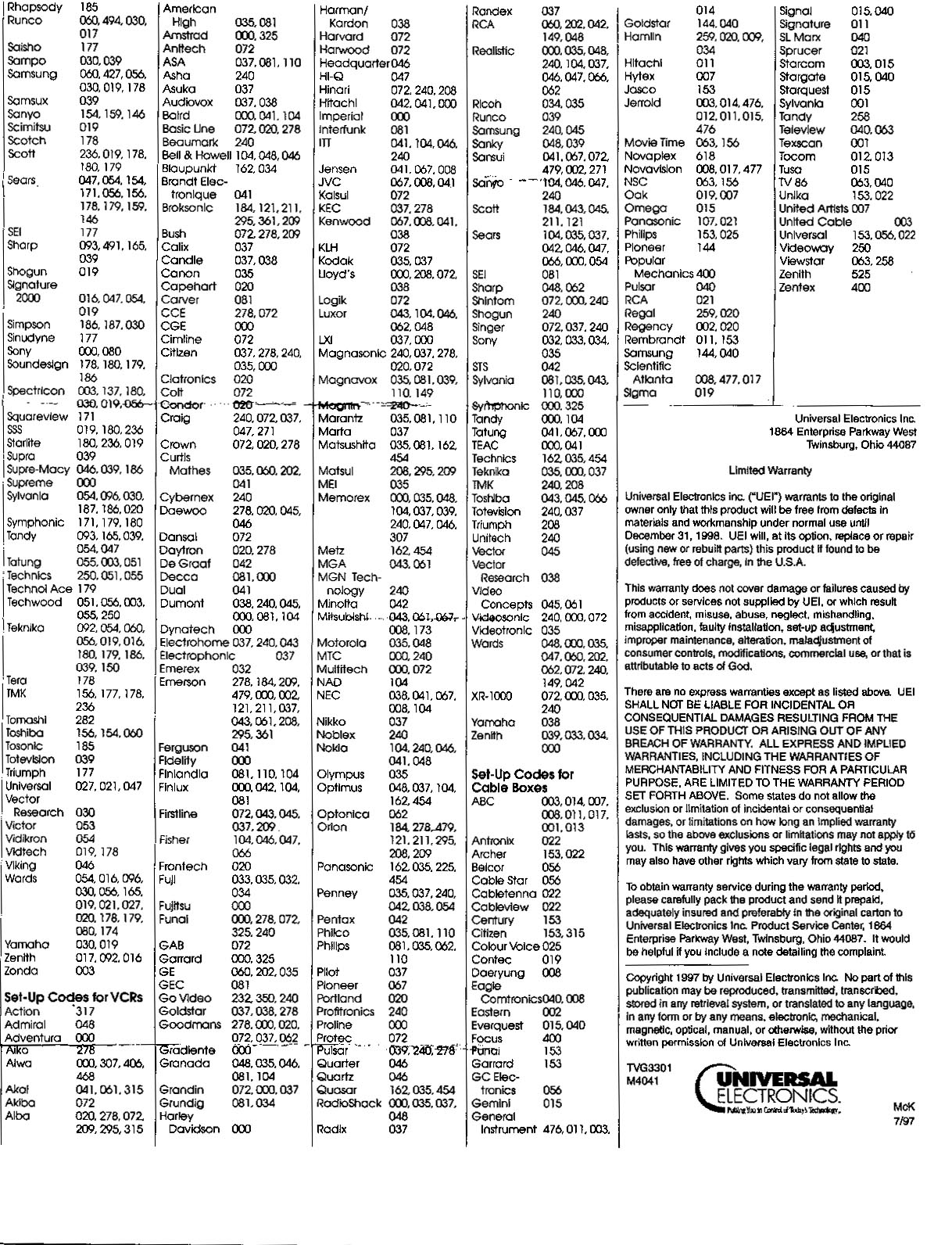 How To Program Panasonic Remote Control Codes