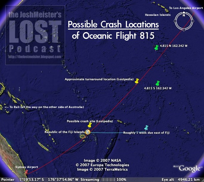 flight lost oceanic