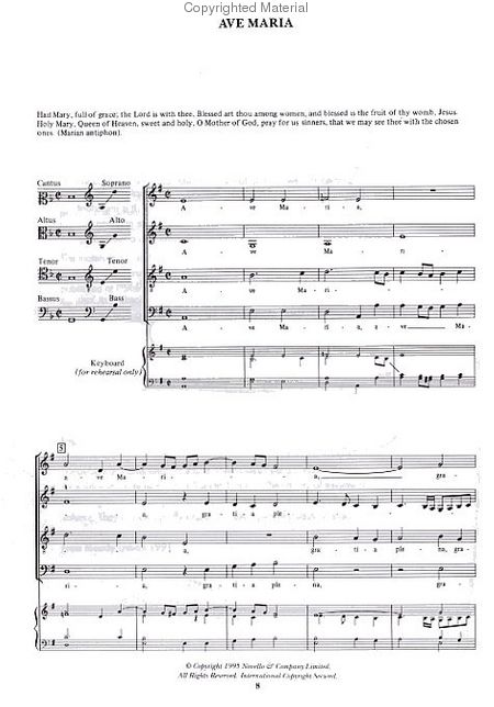 choral sheet