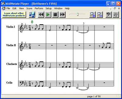 sheet notation