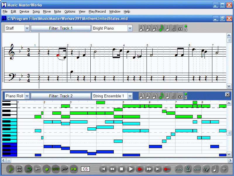 sheet notation