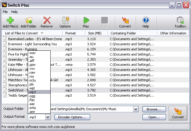 converter format