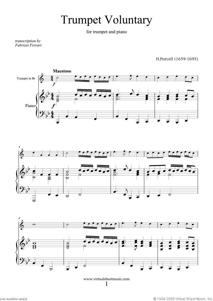 trumpet sheet