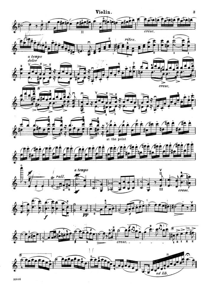 violin sheet