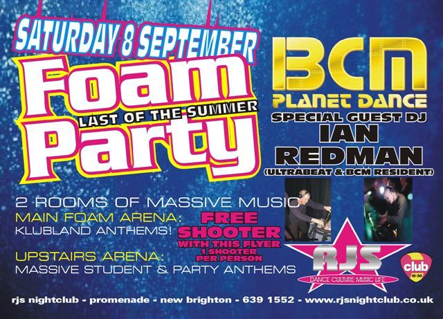 bcm foam party