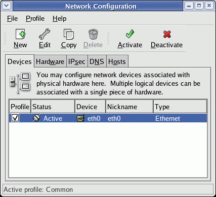 ethernet configuration