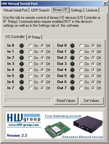 ethernet i o