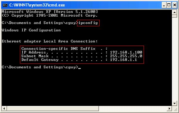 ip configuration