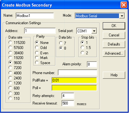 modbus communication