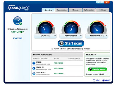 bandwidth monitor tray