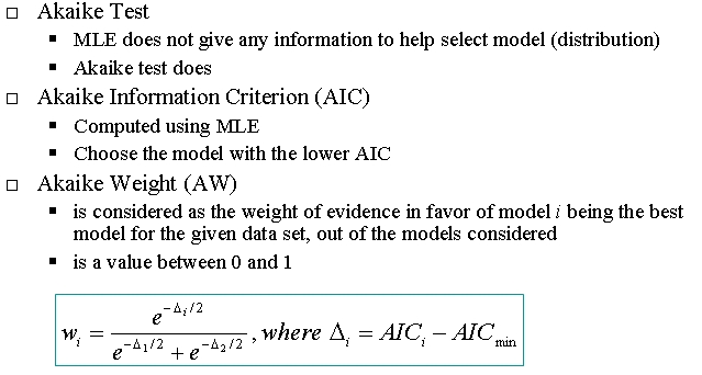 akaike information criteria