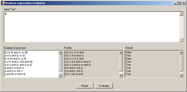 boolean expressions