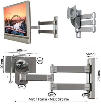 lcd wall bracket