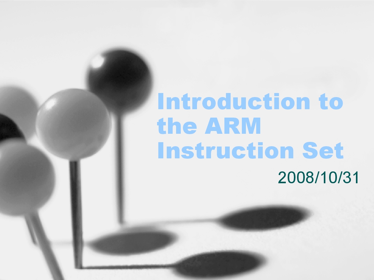 arm instruction set