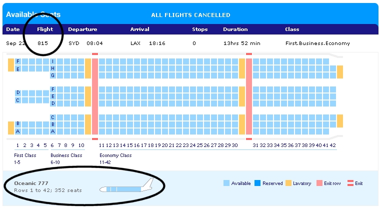815 flight oceanic