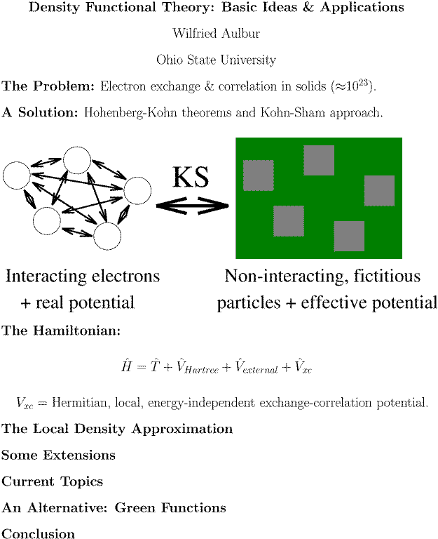 density functional theory