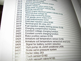 obd fault codes