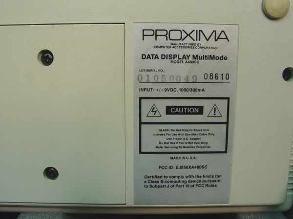 proxima data display multimode